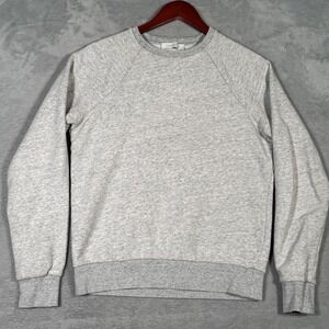Everlane Sweatshirt Womens‎ Extra Small Heather Gray Raglan Crewneck Cotton*